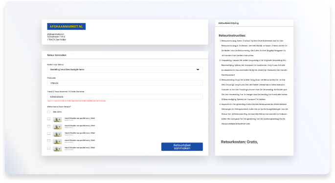 Eenvoudig en herkenbaar retourproces
